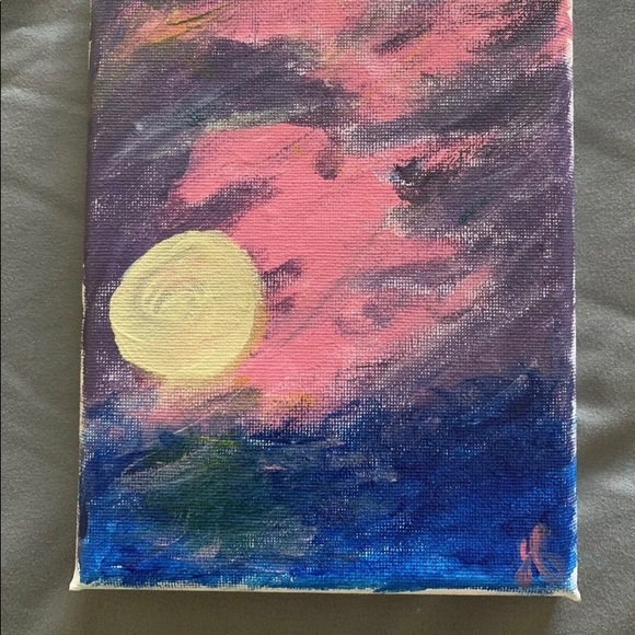 “Moody Moon” Painting - Picture 2 of 2
